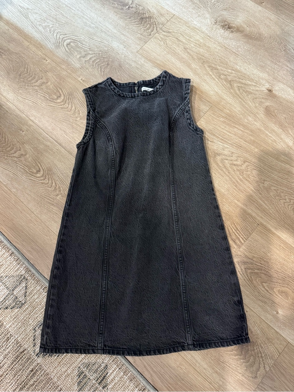 Abercrombie Black Denim Shift Dress